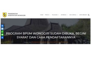 cara daftar bantuan BPUM Wonogiri 2021